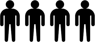 4 adults