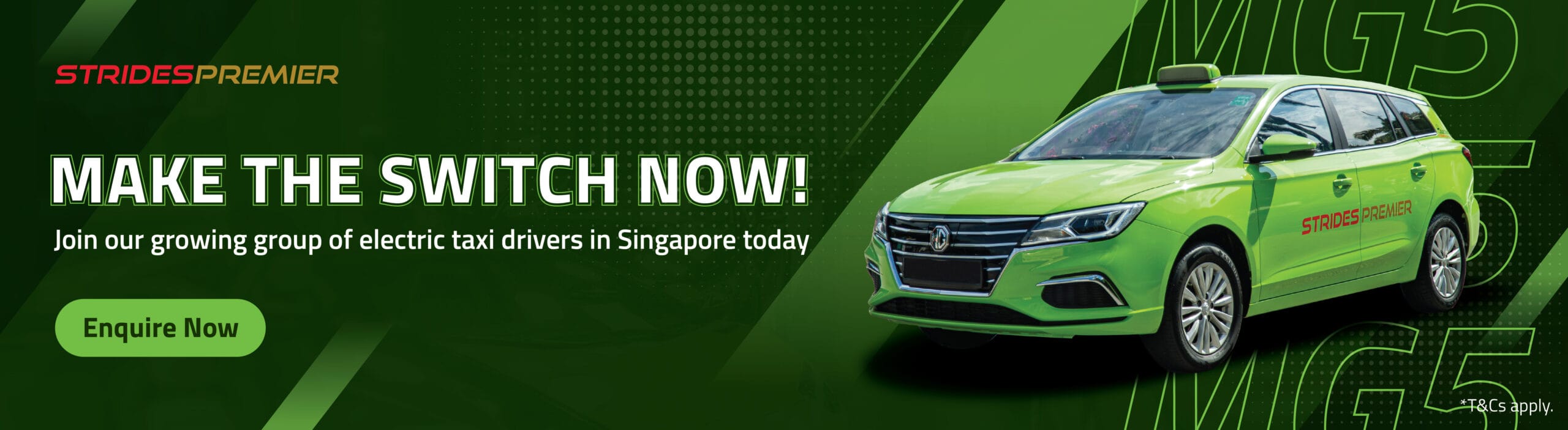 Strides Premier Taxi - Drive MG5