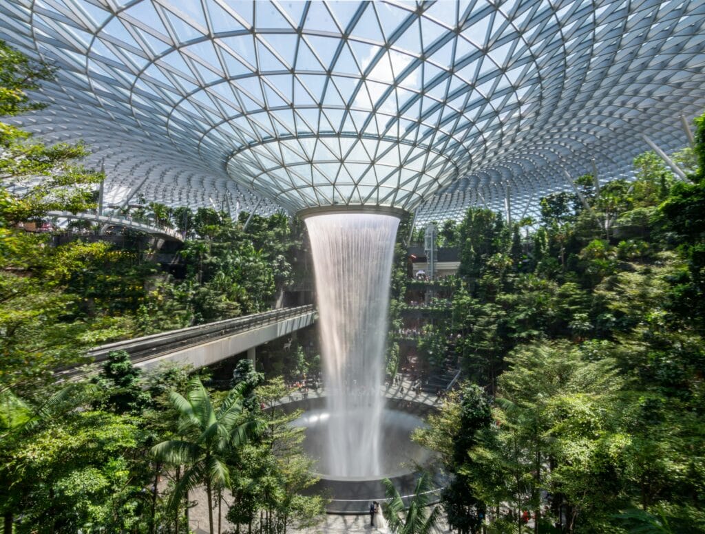 Jewel Changi rain vortex